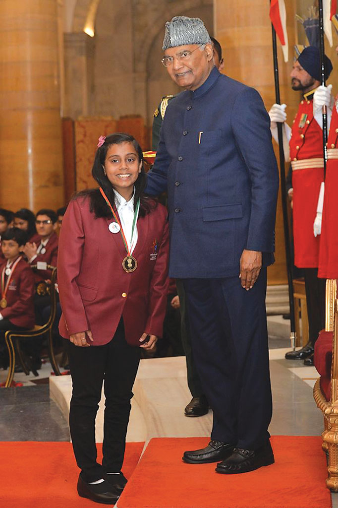 Riya gets the Prime Minister’s National  Children’s Award